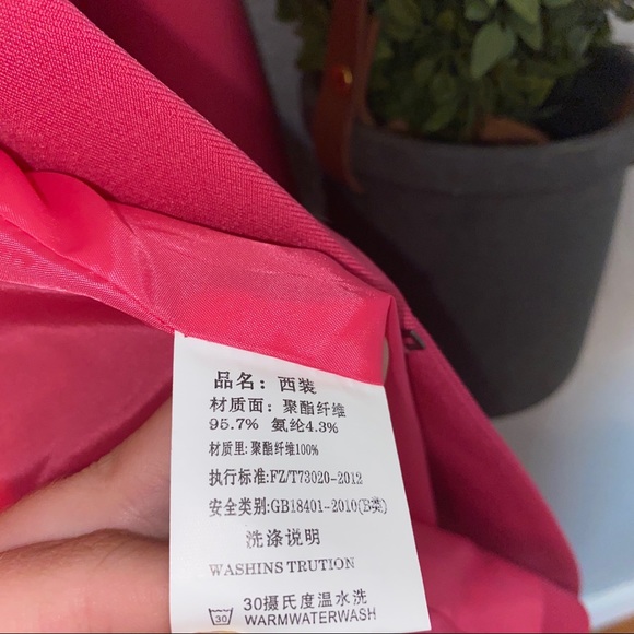 YESEREAL HOT PINK BLAZER NWT {5XL} - Picture 8 of 10